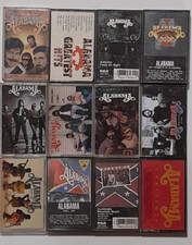 Alabama Cassette Lot of 12-Greatest Hits, Live, Roll On, Mountain Music, Just Us