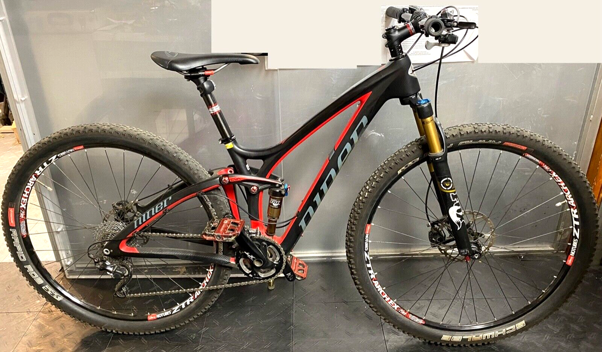 Niner Jet 9 RDO 3-Star Mountain Bike - Black Red - XS - Cross