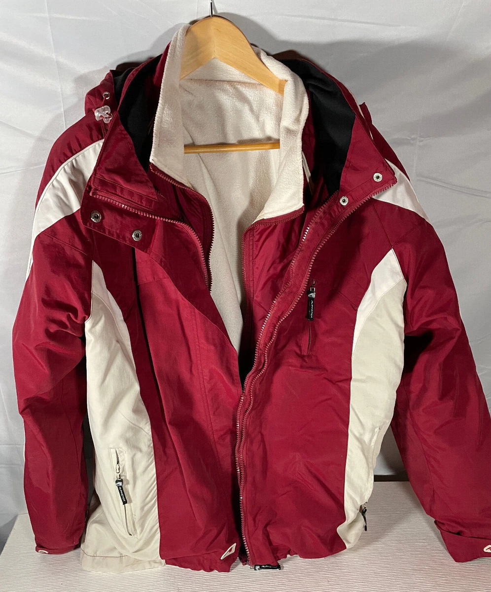 Alpine Tek Men s XL 180 convertible ski jacket 2 in 1 Fleece lining see pics
