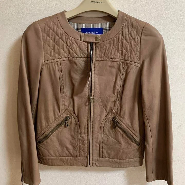 Burberry Blue label lamb leather jacket Beige size:38(M) from 