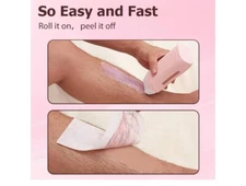 Roll on Wax Kit, Waxfans Wax Roller Kit for Hair Removal New!! 50 Wax Strips