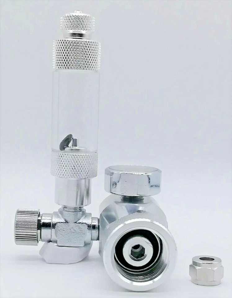 Regolatore di pressione CO2 acquario alte prestazioni con manometro e contabolle - Immagine 4 di 4