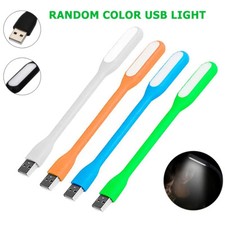 R  andom Color USB LED Night Light Flexible Table Lamp 5V PC Laptop Power Bank