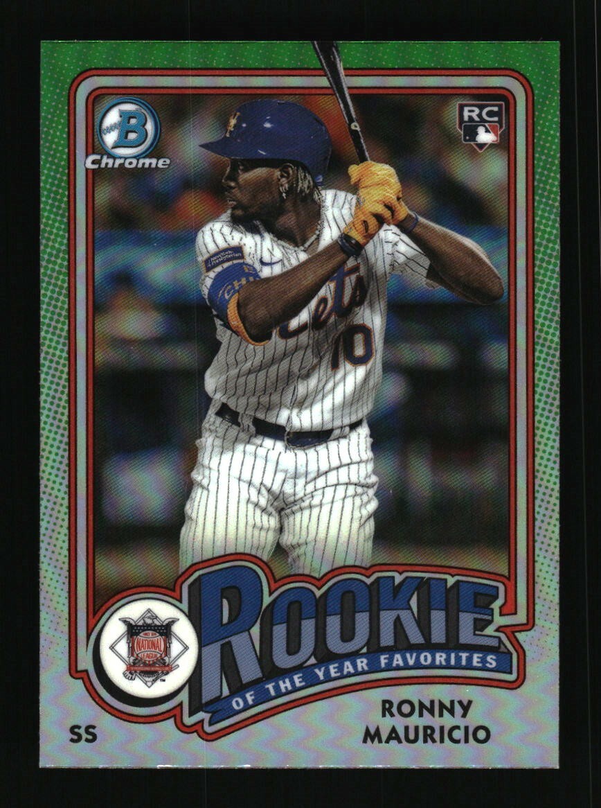 2024 Bowman ROY Favorites #ROY-1 Ronny Mauricio (RC) Chrome New York Mets