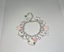  Hello Kitty   Cute Cat Charm Bracelet Anime Sanrio Single Chain   You Pick  