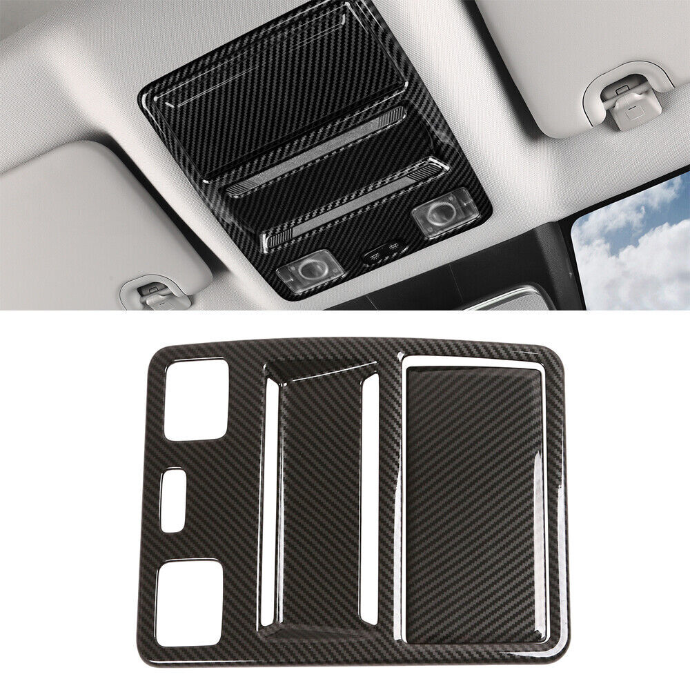 Carbon Fiber ABS Reading Light Lamp Cover Trim for 2023-2024 Ford Ranger