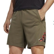 Adidas Men's Essentials Seasonal Training Shorts, men  s short 7  Men'sDark Green