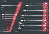 KS Tools SCS RingmaulschlüSsel-Satz, 26-Tlg. In 1/1 Systemeinlage (711.0026)