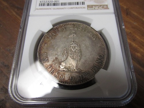 1889 Paraguay Peso NGC MS60 - Picture 5 of 6