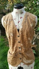 Vintage Kenzo Jungle Brown Leopard Print Waistcoat S 42 But Adjustable To S 36