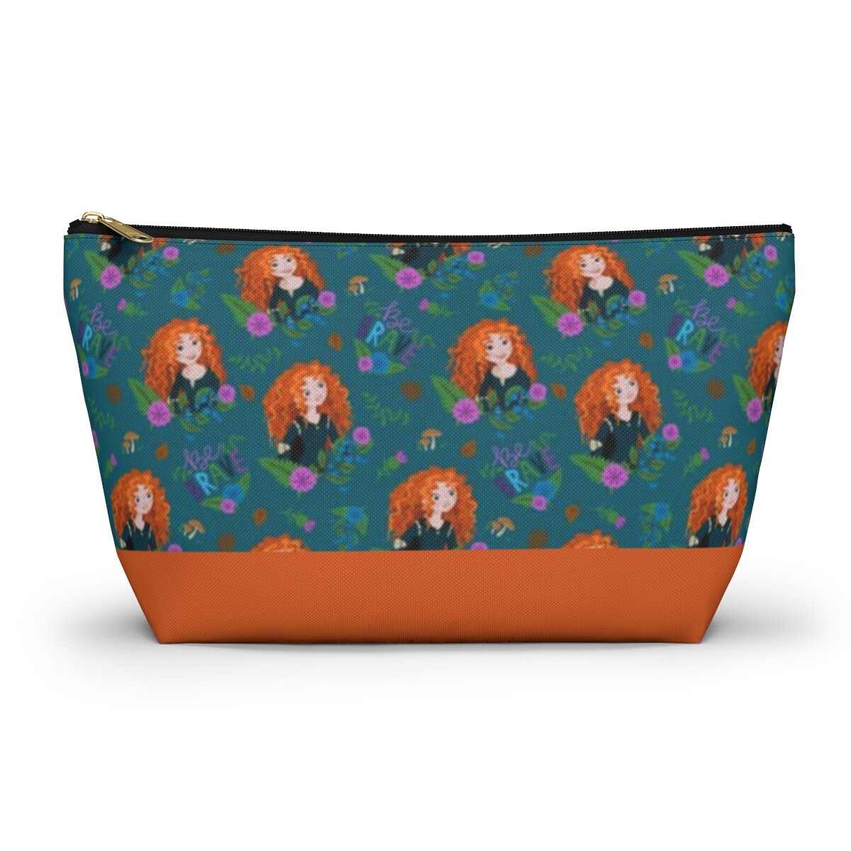 Prinzessin Merida Kosmetiktasche – Motiv „She Who Is Brave Is“, 23x16,5 Cm, Baumwolle