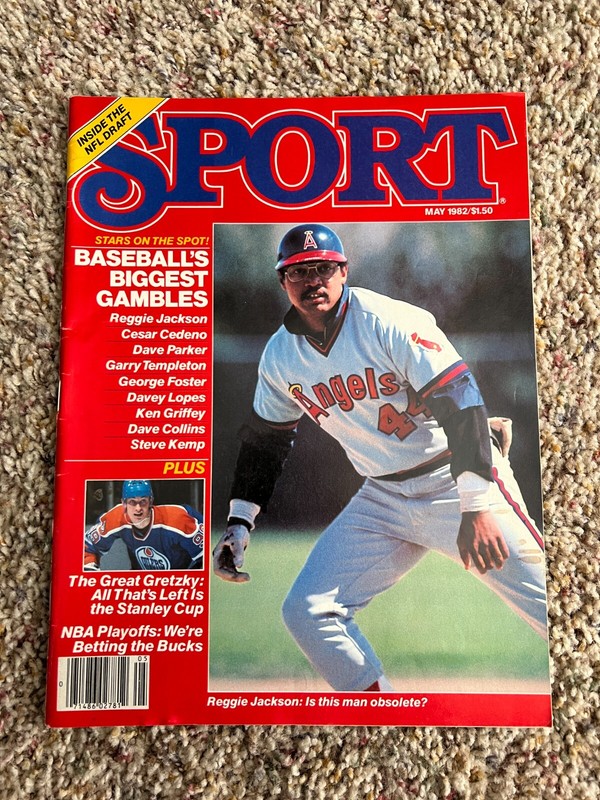 SPORT magazine May 1982 Reggie Jackson cover NEWSSTAND issue Excellent condition