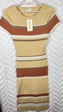 Questions Striped Sweater Dress