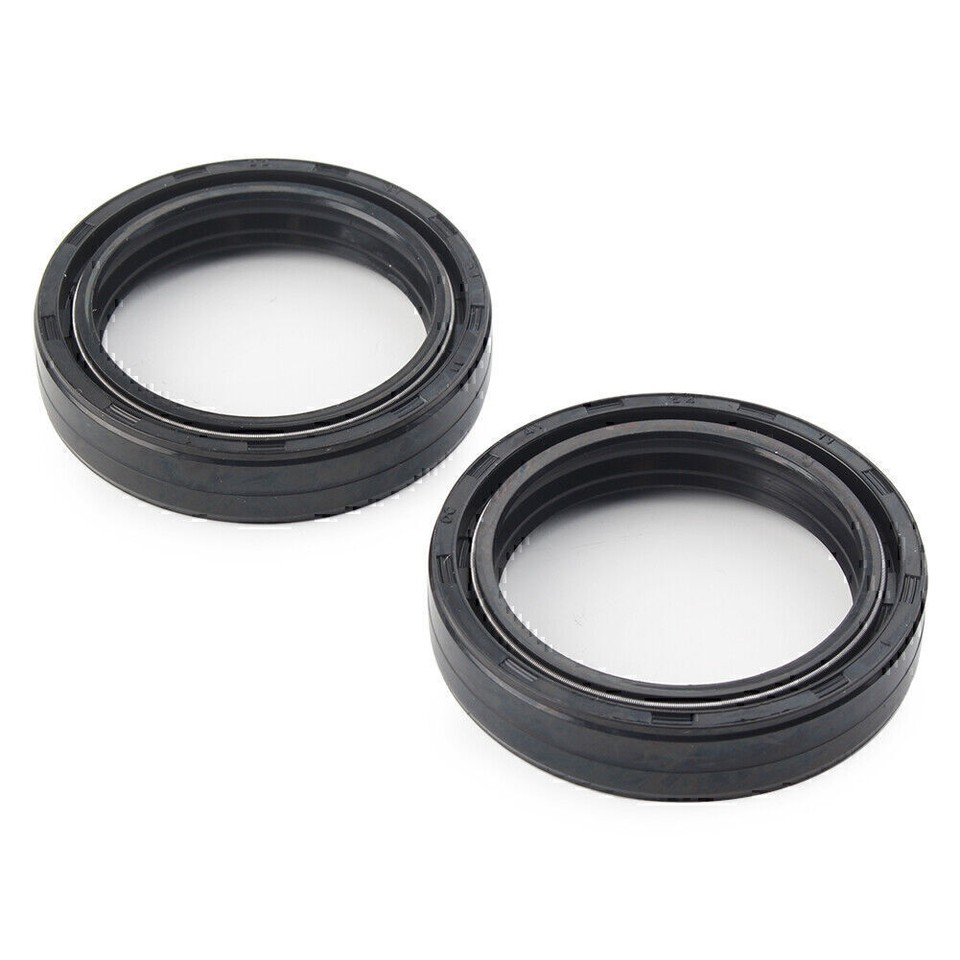 2PCS Rubber Black Motorcycle Front Fork Absorber Fork Oil Seal 37*50*11