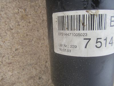 BMW 26117514471 E85 Z4 REAR DRIVE SHAFT ASSY AT OEM 03-05 | eBay BMW 26117514471 E85 Z4 REAR DRIVE SHAFT ASSY AT OEM 03-05 | eBay
