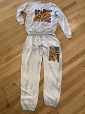 Vintage USA Made Nike Apparel Spellout Sweatpants Sweatshirt XL Tie Dye Set 80s 