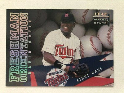 1998 LEAF ROOKIES & STARS FRESHMAN ORIENTATION #12 DAVID ORTIZ  *SERIAL NUMBER*