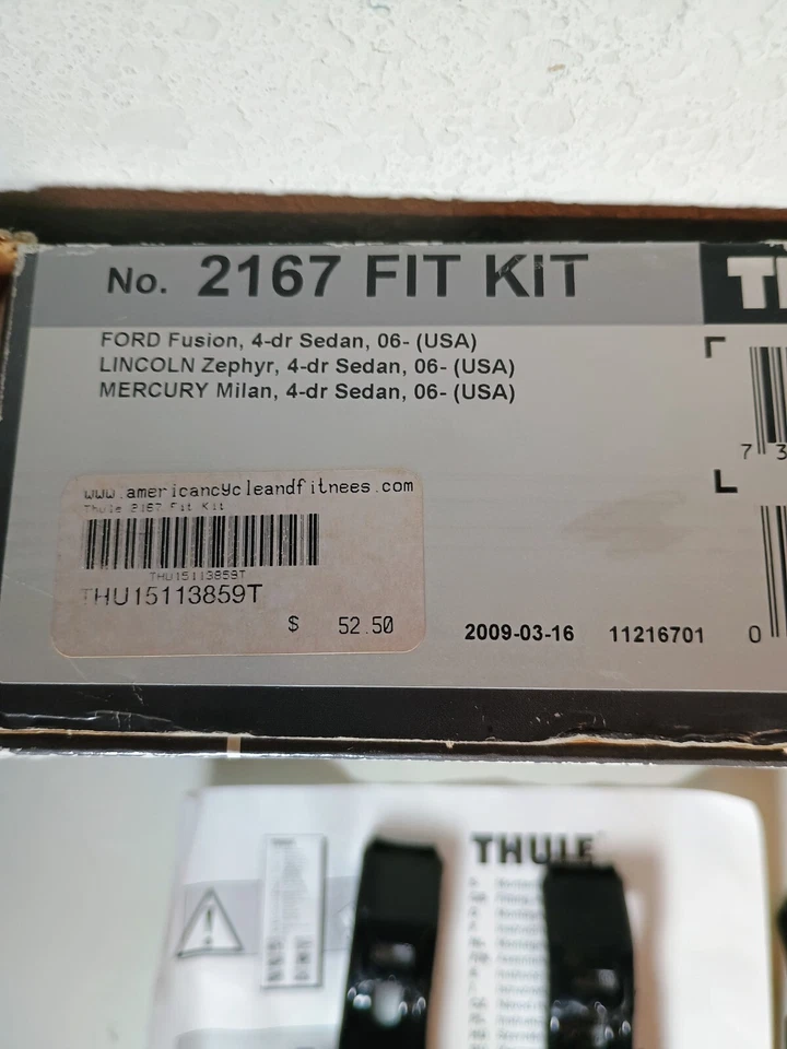 Kit Thule Fit #2167 - Ford Fusion 2006 + Incluye artículos en la foto - ENVÍO GRATIS Foto 3 de 4