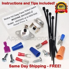 Two MODINE 5H75002-2 Rollout Switches Manual Reset DGH Gas Heaters, SHIPS TODAY!