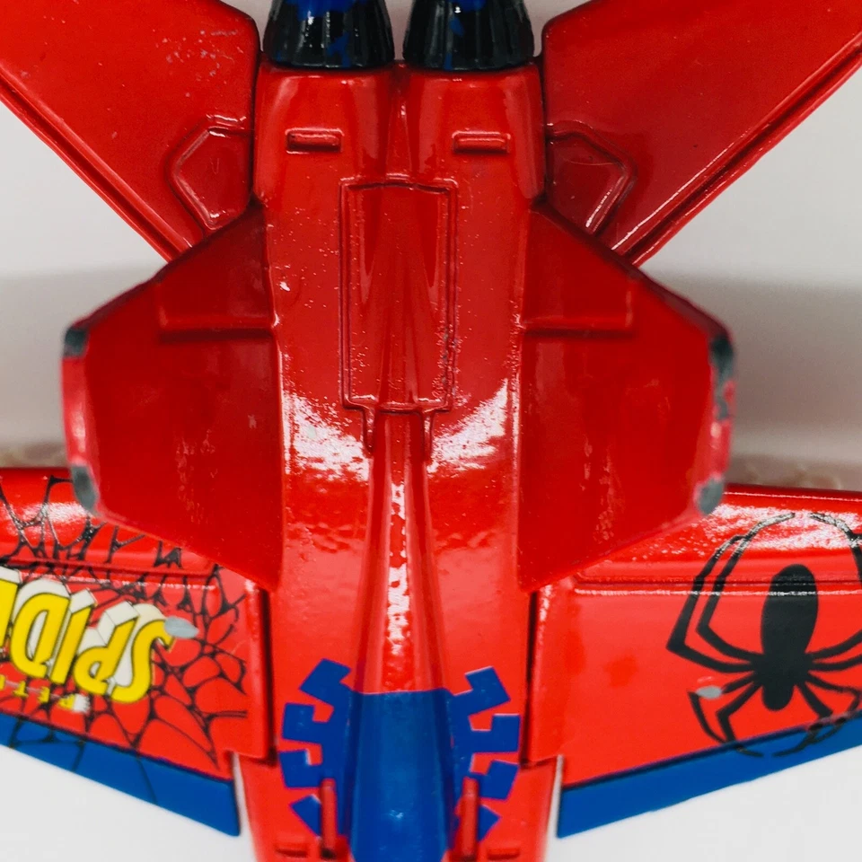 2004 Marvel F/A-18C Maisto decorated Spiderman Diecast Toy Airplane 5" Hornet - Image 3 of 4