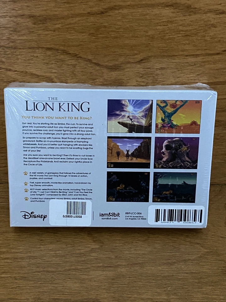 The Lion King Nintendo SNES Legacy Cartridge Collection Edición Limitada - NUEVO Foto 2 de 4