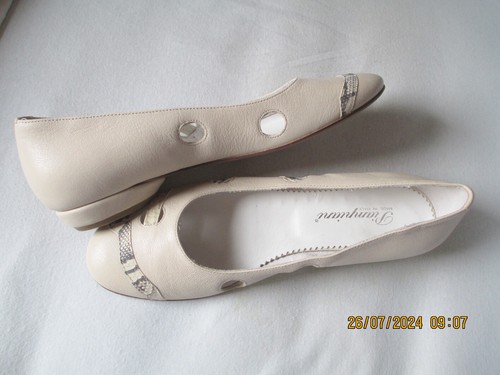 Edle Piampiani Design Ballerina Nappa Leder beige Gr. 38 - NP EUR 109! - Bild 4 von 5