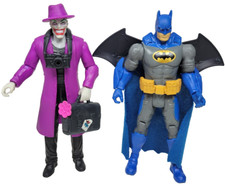 Lot of DC Comics Batman Mission Joker 7" Articulated Action Figure w Hat Mattel