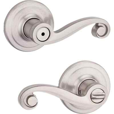 Kwikset 730ll 15 CP Signature Satin Nickel Universal Lido Privacy 