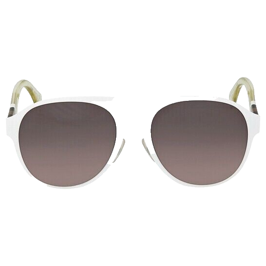 Fendi White Aviator Sunglasses FF 0082/S E2OEU 55