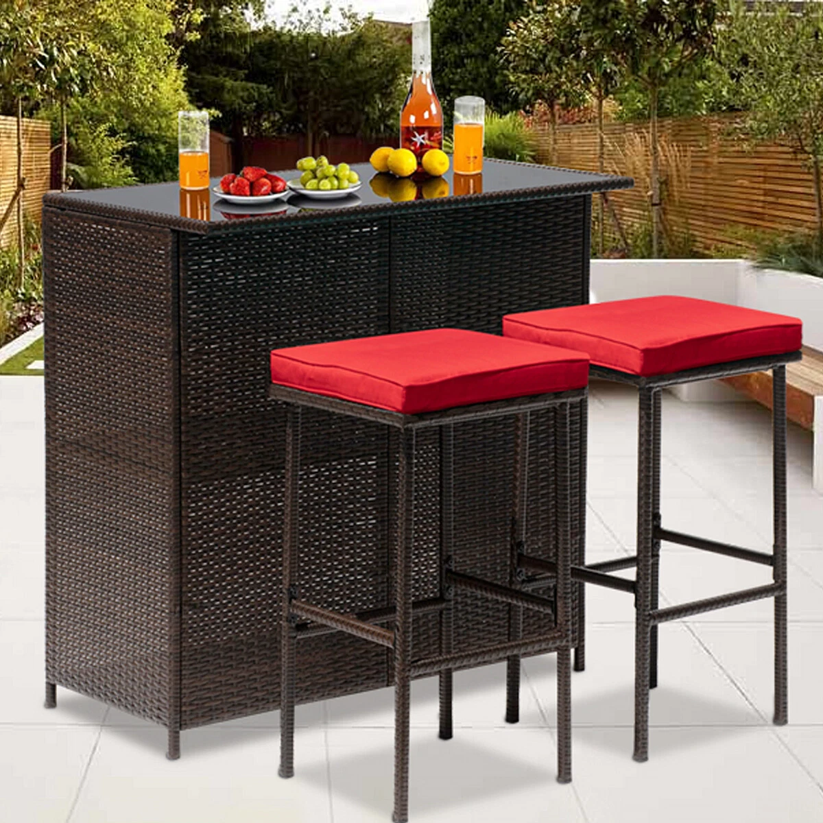 Walnew 3 pcs patio furniture online