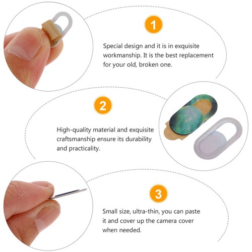 10 Pcs Copertura Della Fotocamera Coperture Protettive Webcam Scorrevole Tablet - Photo 5/12