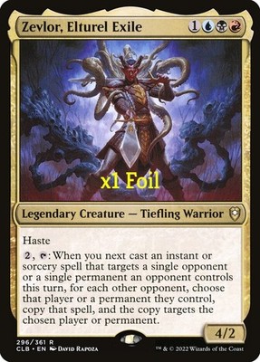 MTG CMR: Battle for Baldur's Gate CLB Zevlor, Elturel Exile MINT