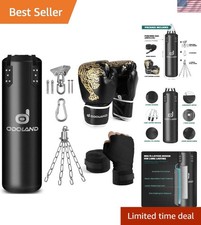 Complete 4FT Punching Bag Kit for Adult Kickboxing, MMA, and Karate Training