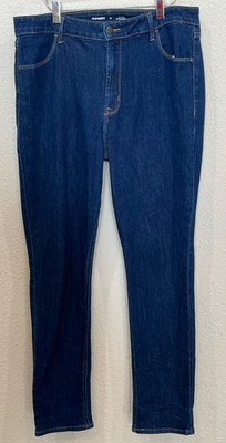 Old Navy Jeans Womens Size 16 High Rise Straight Dark Wash Stretch Denim Classic