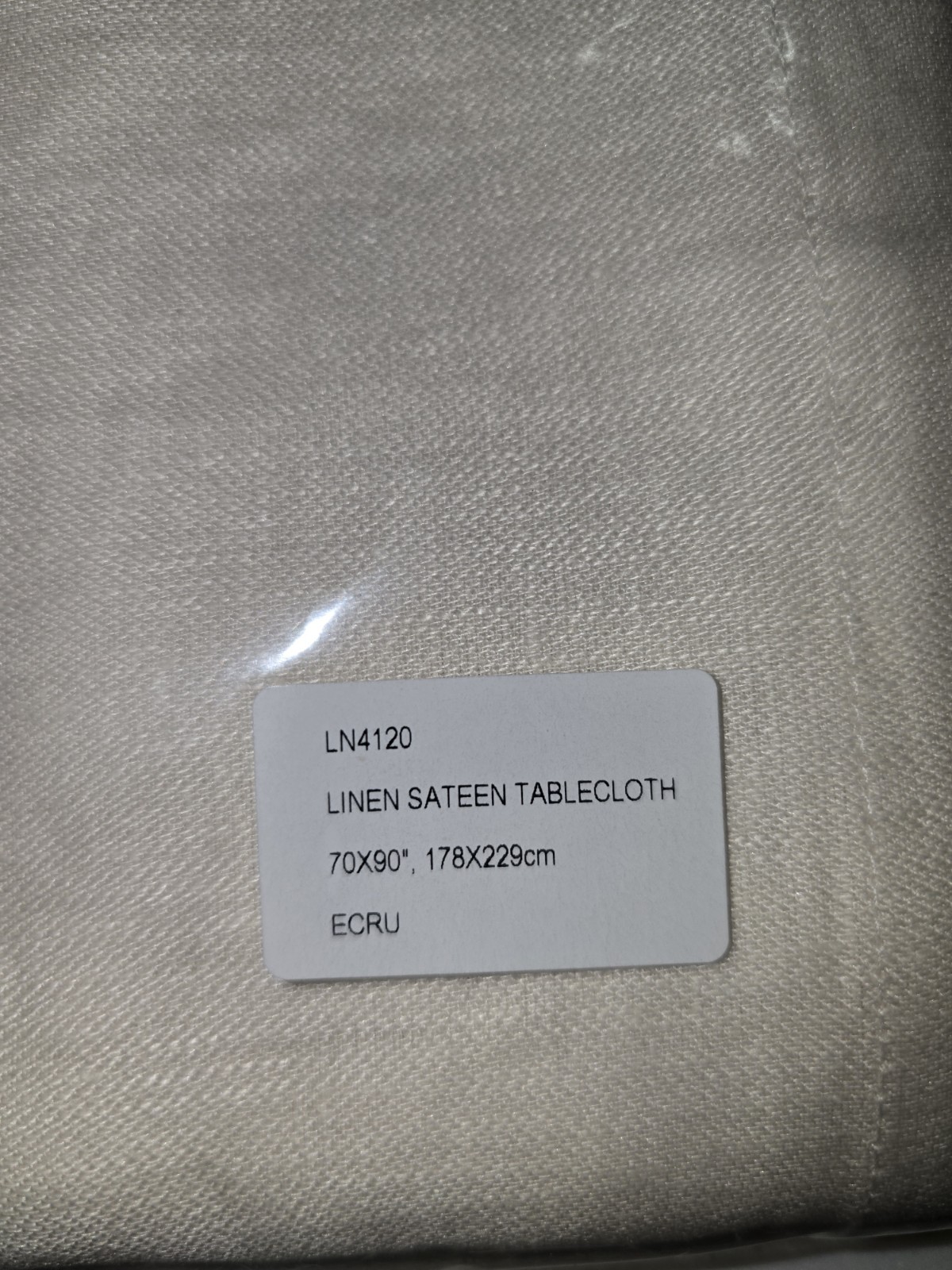 L'objet Linen Sateen Tablecloth