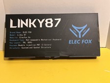 ELEC FOX Linky 87 Hot-Swappable Mechanical Keyboard 87-Key Blue QWERTY English