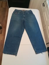 Vintage JNCO Jeans Embroidered Mens 33x30 Baggy 5 Pockets 90s Skater Grunge USA 