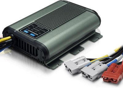 25A 12V DC to DC Battery Charger with Anderson Plug Reverse Charge MPPT for AGM,