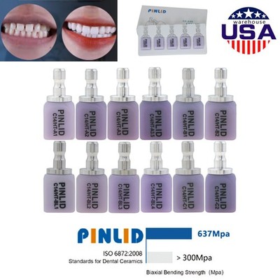 Lithium Disilicate C14 Dental Lab Glass Ceramic Blocks HT CAD CAM Cerec Veneer
