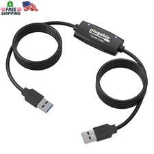 Plugable USB Transfer Cable, Unlimited Use, Transfer Data between 2 Windows Pc'S