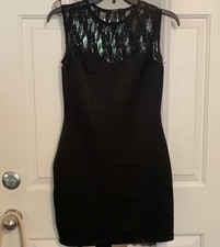 Forever 21 Black Dress With Lace