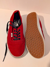Vans Authentic Red With Black Laces Size Men Size 6 Women Size 7.5