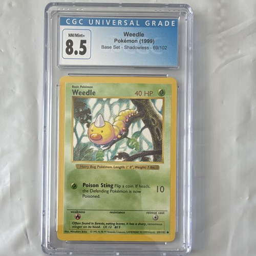 Weedle (Shadowless) graded CGC 8.5 for sale on eBay