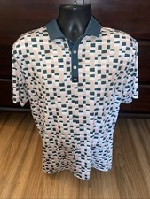 Bad Birdie Men  s The Italian Checkerboard Golf Polo Shirt Multicolor Size XL