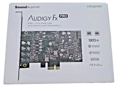 Soundkarte Creative Sound Blaster Audigy Fx Pro 7.1 PCI-e 120 dB