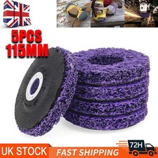 5PCS 115mm Poly Strip Wheel Discs Paint Rust Remove Abrasive Angle Grinder UK 1.91 per disc