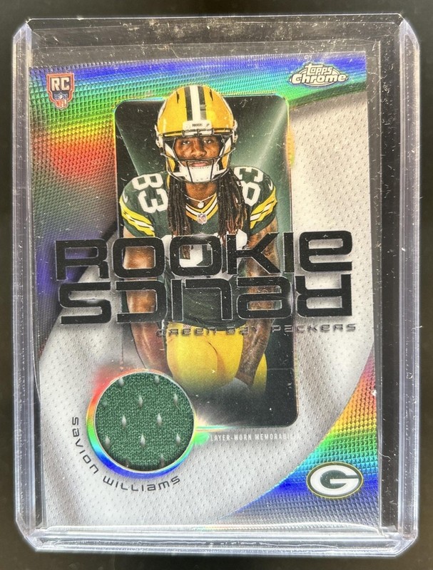 2025 Topps Chrome Savion Williams Relics RC Jersey #RR-SW Packers Rookie