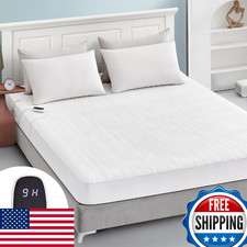 Caperia Heated Mattress Pad Twin Size Electric Mattress Bed Warmer 9 Heat Settin