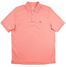 Tommy Bahama Mens Wave Polo Shirt M Short Sleeve Regular Fit Supima Cotton Coral