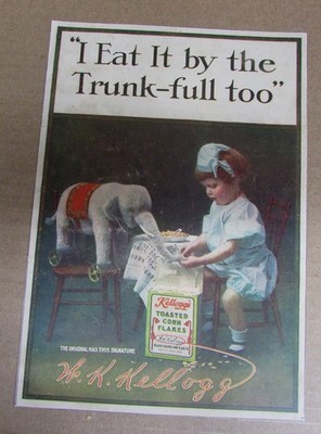 Kellogg's Toasted Corn Flakes 1900's Old Magazine Ad